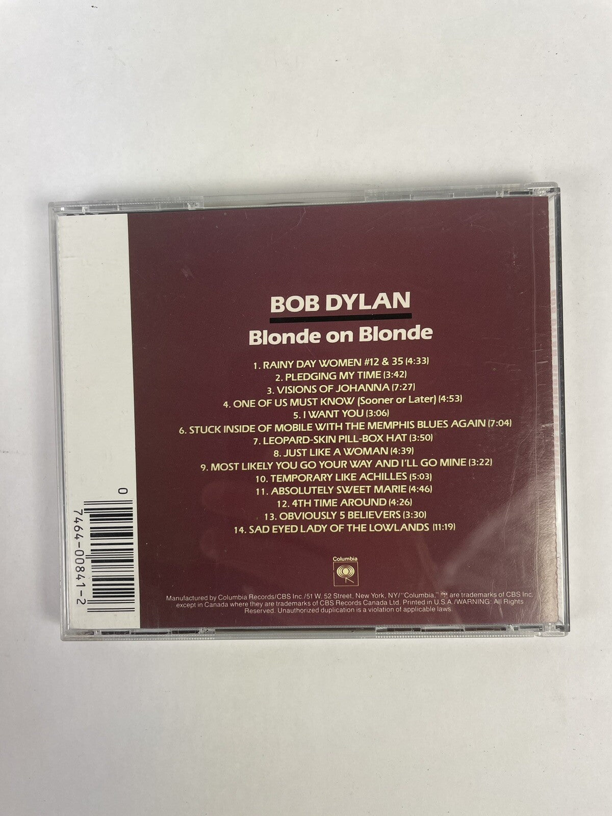 Bob Dylan - Blonde on Blonde CD (1990) #8
