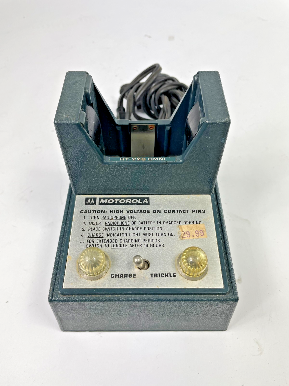 Motorola HT-220 Omni battery charger for the Handie-Talkie HT 220 radio