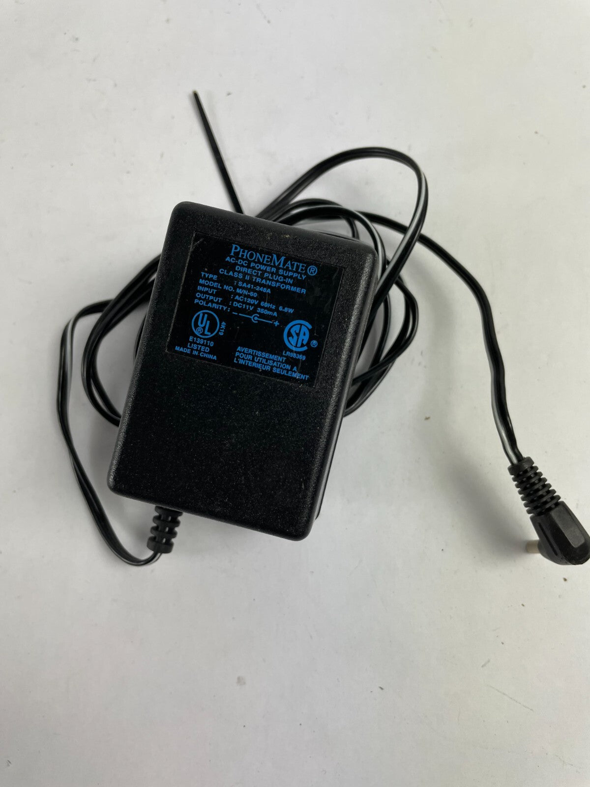 Genuine PhoneMate M/N-60 Ac Adapter Output 11 V 350mA Power Supply Adapter A74