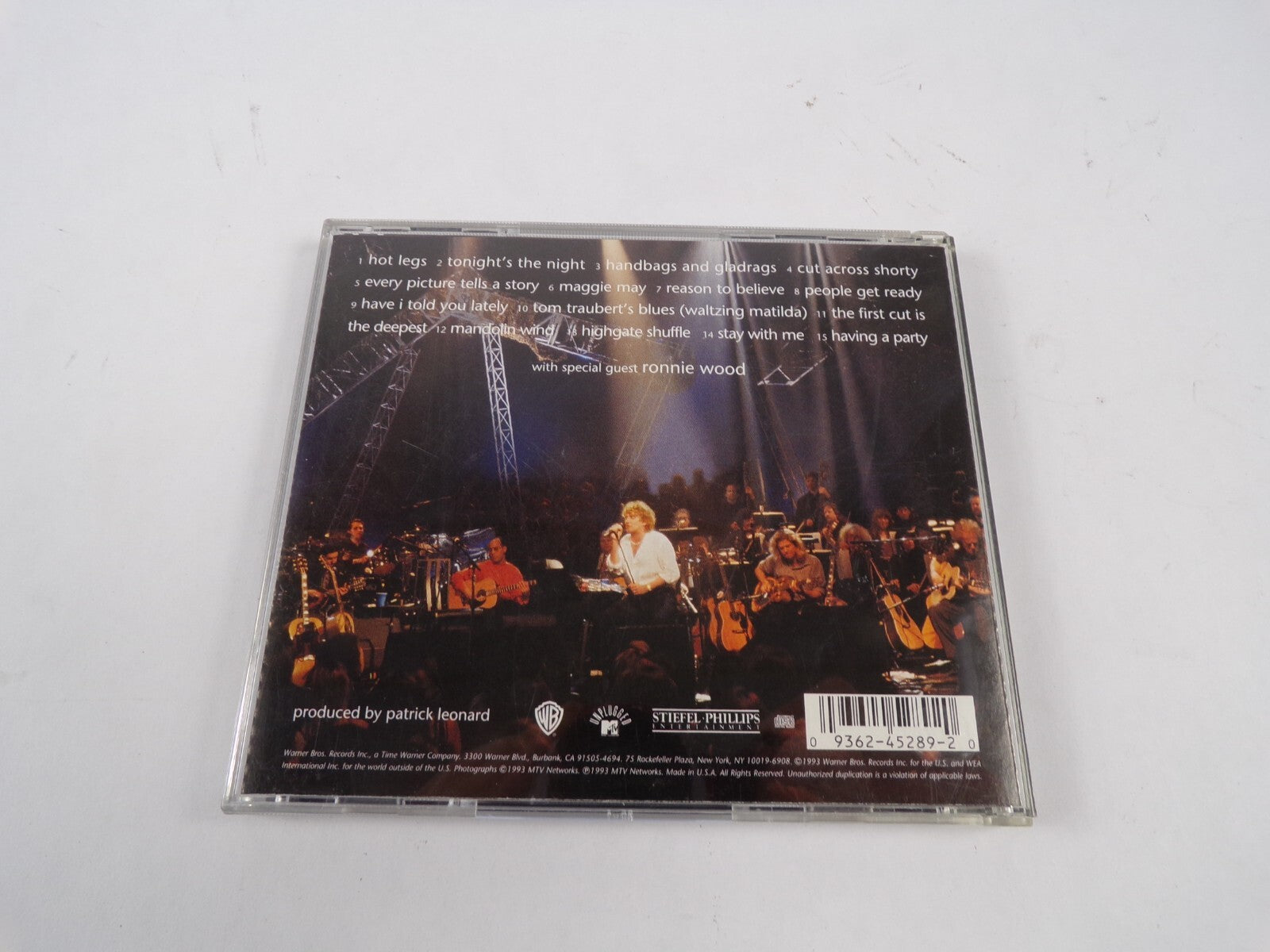 Rod Stewart Unplugged and Seated Hot Legs Maggie May Cut Across Shortly CD#47