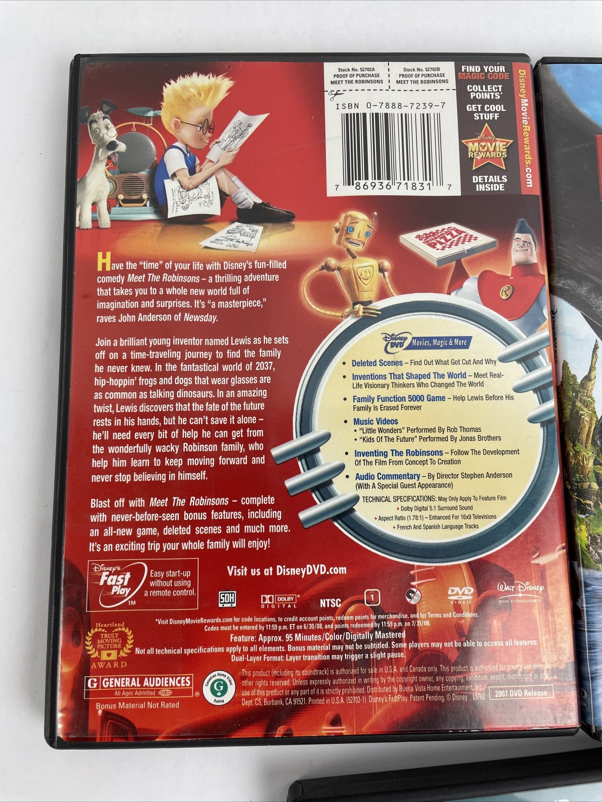 Disney Pixar DVD Lot of 3 - BRAVE, How to Train Your Dragon, Meet the Robinsons