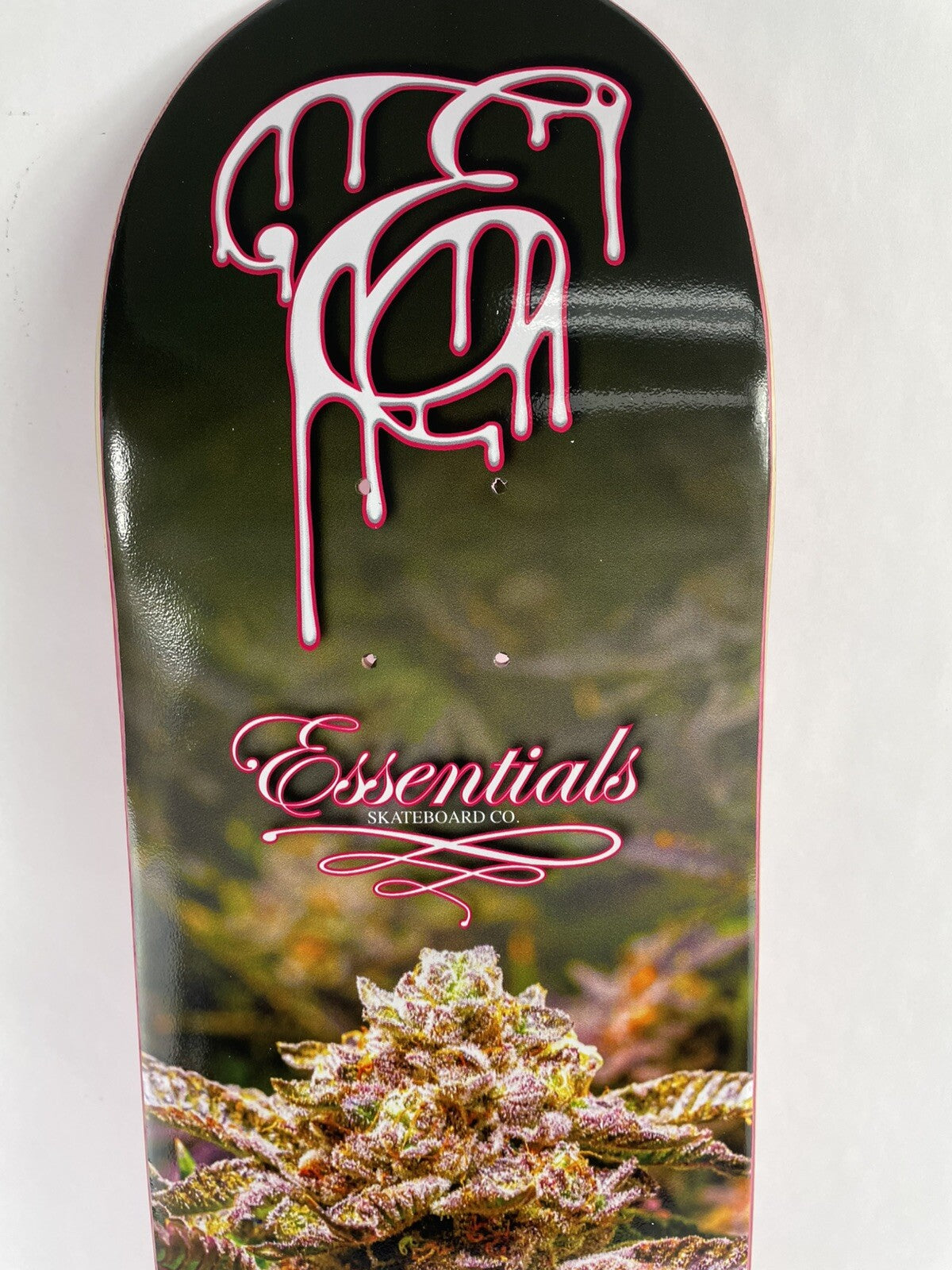 Funyunz Cannabis Week 8.125-inch hard rock maple skateboard deck with grip tape.