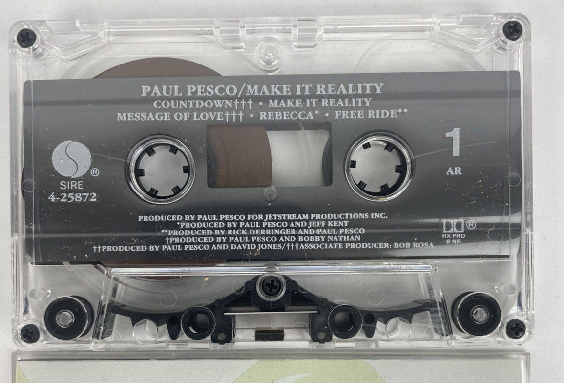 Paul Pesco " Make It Reality " Cassette Tape - Site Records Promotional Copy