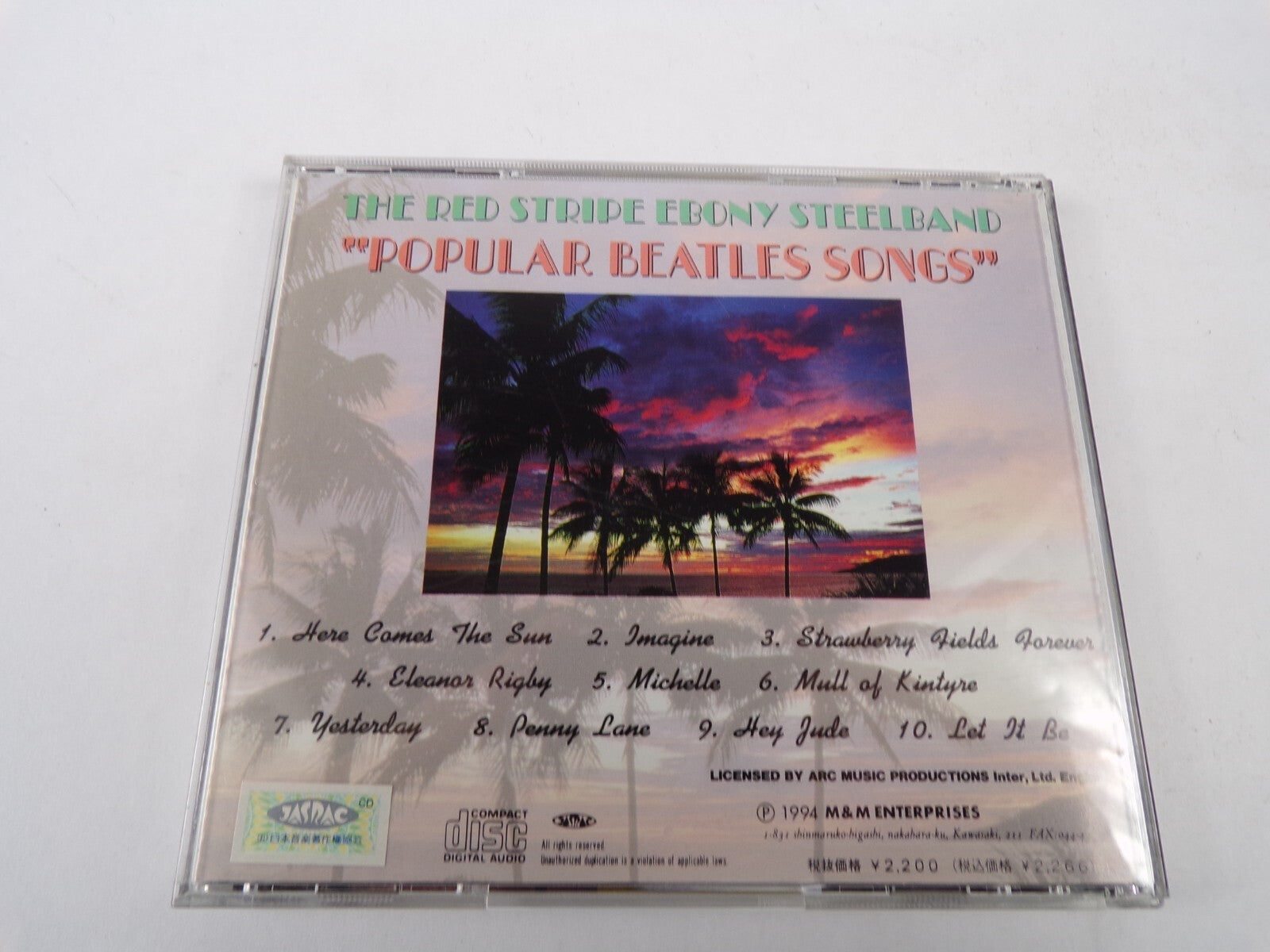 The Run Stripe Ebony Steelband Popular Beatles Songs Here Comes The Sun CD#31
