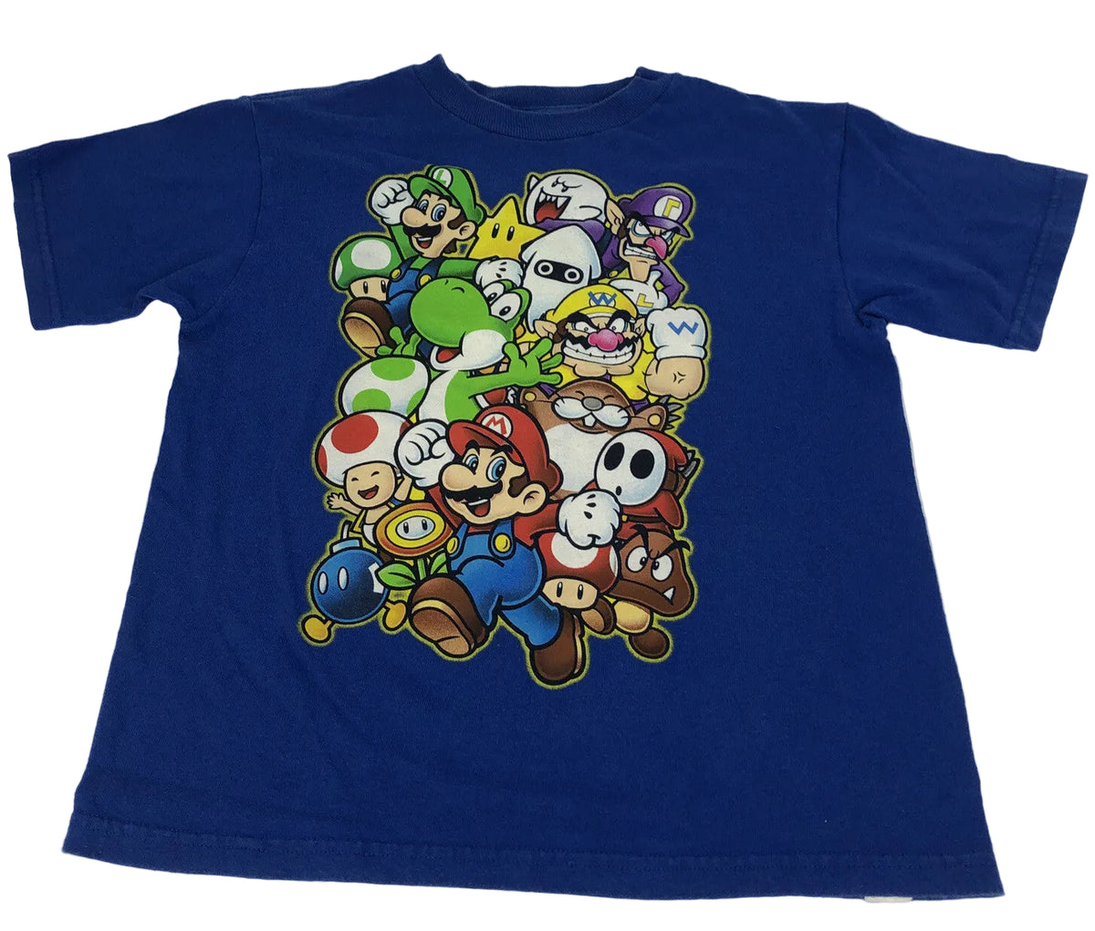 Vintage 2014 Nintendo Super Mario Bros youth large 7 T-shirt