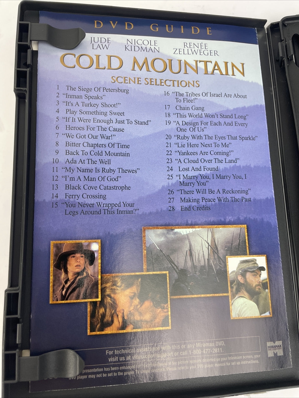 DVD MOVIE COLD MOUNTAIN 2 DISC SPECIAL EDITION JUDE LAW NICOLE KIDMAN MINT Discs