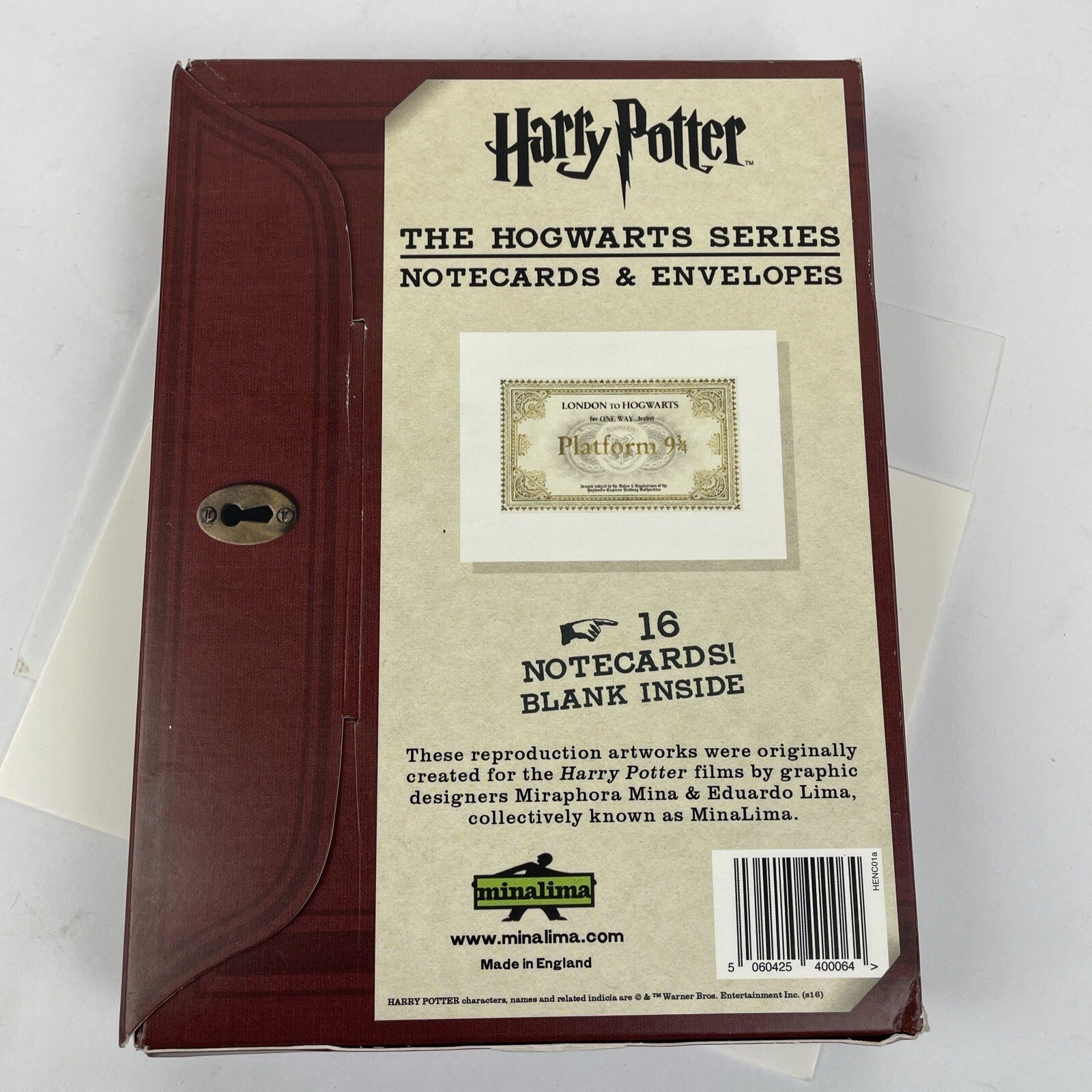 15 x Harry Potter the HOGWARTS SERIES Express Blank Notecards & Envelopes 7"x 5"