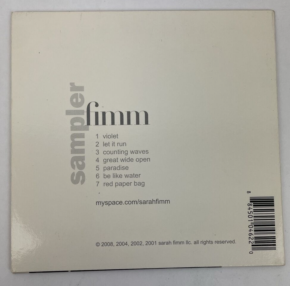 Sarah Fimm - Sampler Fimm - Music Digital Audio CD 2001 02 04 08 - DEF
