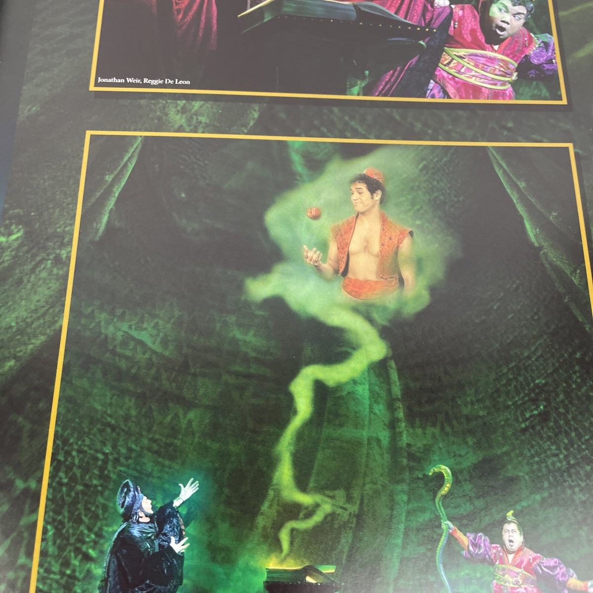 Walt Disney Aladdin A Whole New World Musical Program Book And Cast List Sheet