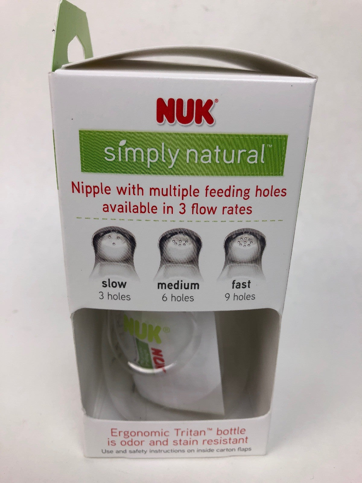 New NUK Simply Natural Bottle, 5 Ounce 150ml BPA FREE Maintain Strong Baby Bond