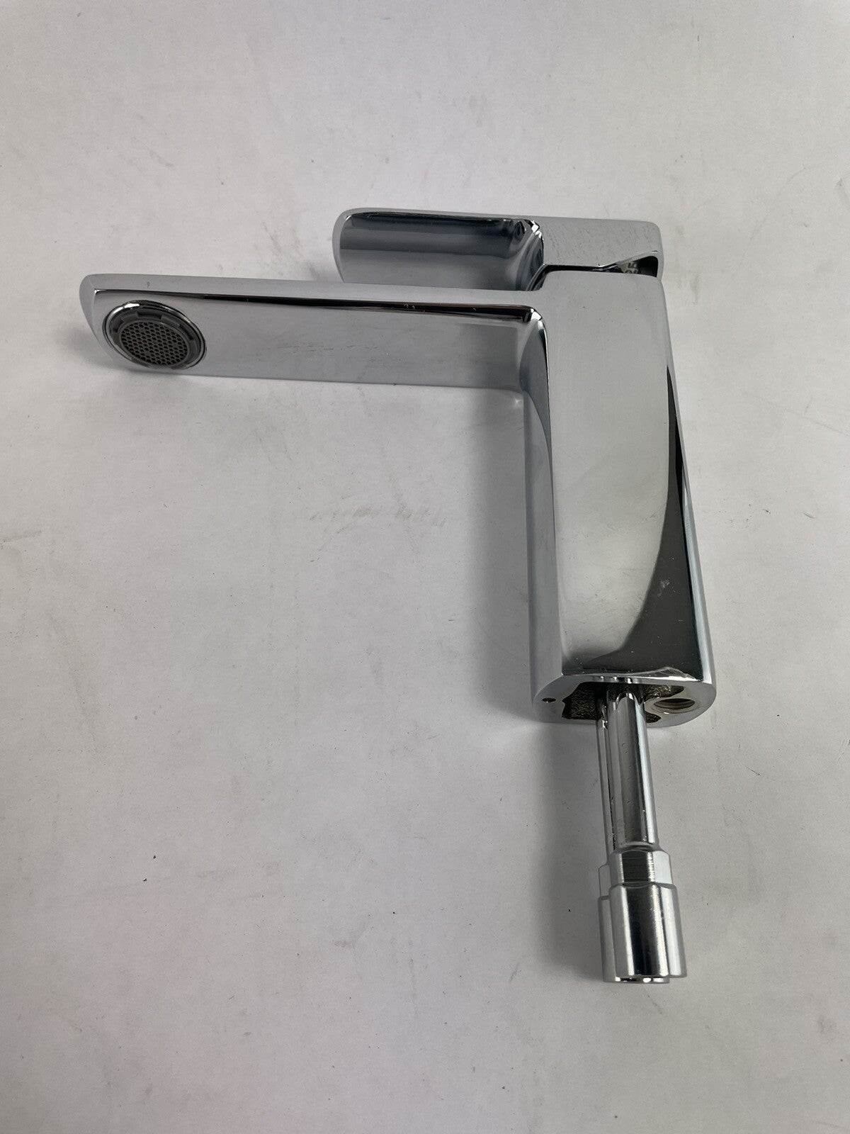 Palazzani 563084 chrome single handle bathroom sink mixer faucet extended spout