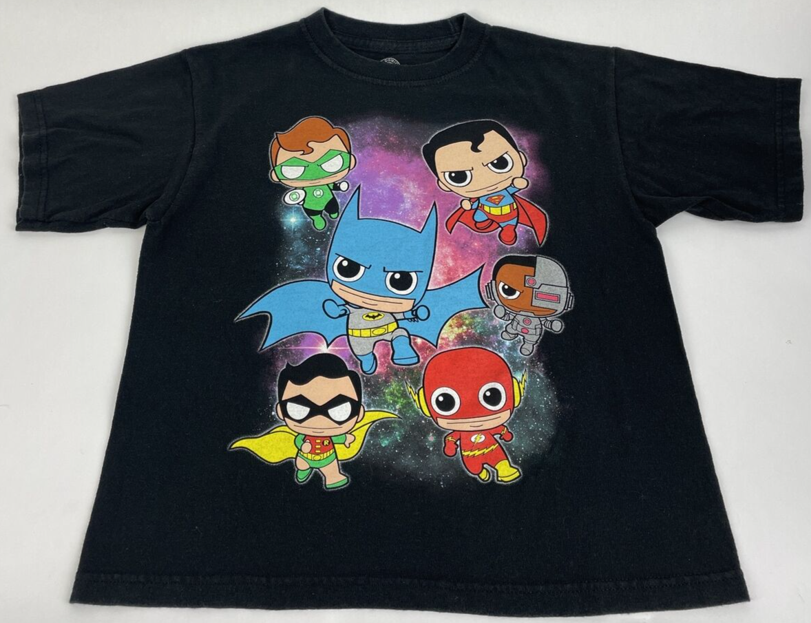 Lot of 4 Kid's Boy's T Shirts Size L7 Disney TMNT Sponge Bob DC Batman Superman