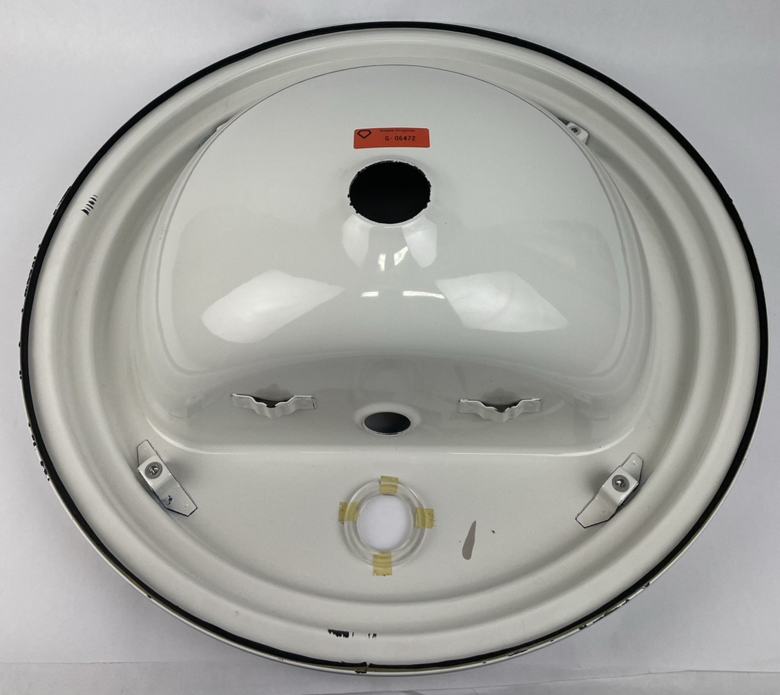 Alape Ceramostahl top mount Bathroom Designer Sink Glossy White OD 535mm 21"