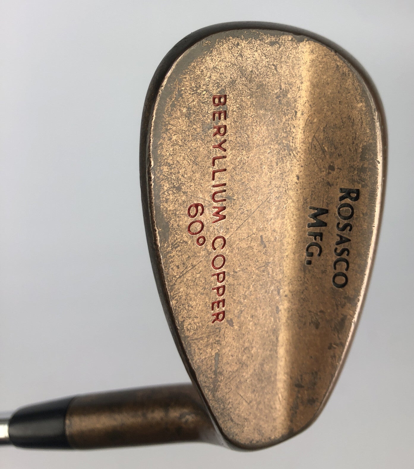 Tour Select Beryllium Copper 60° Lob Wedge by Rosasco RH Steel Shaft