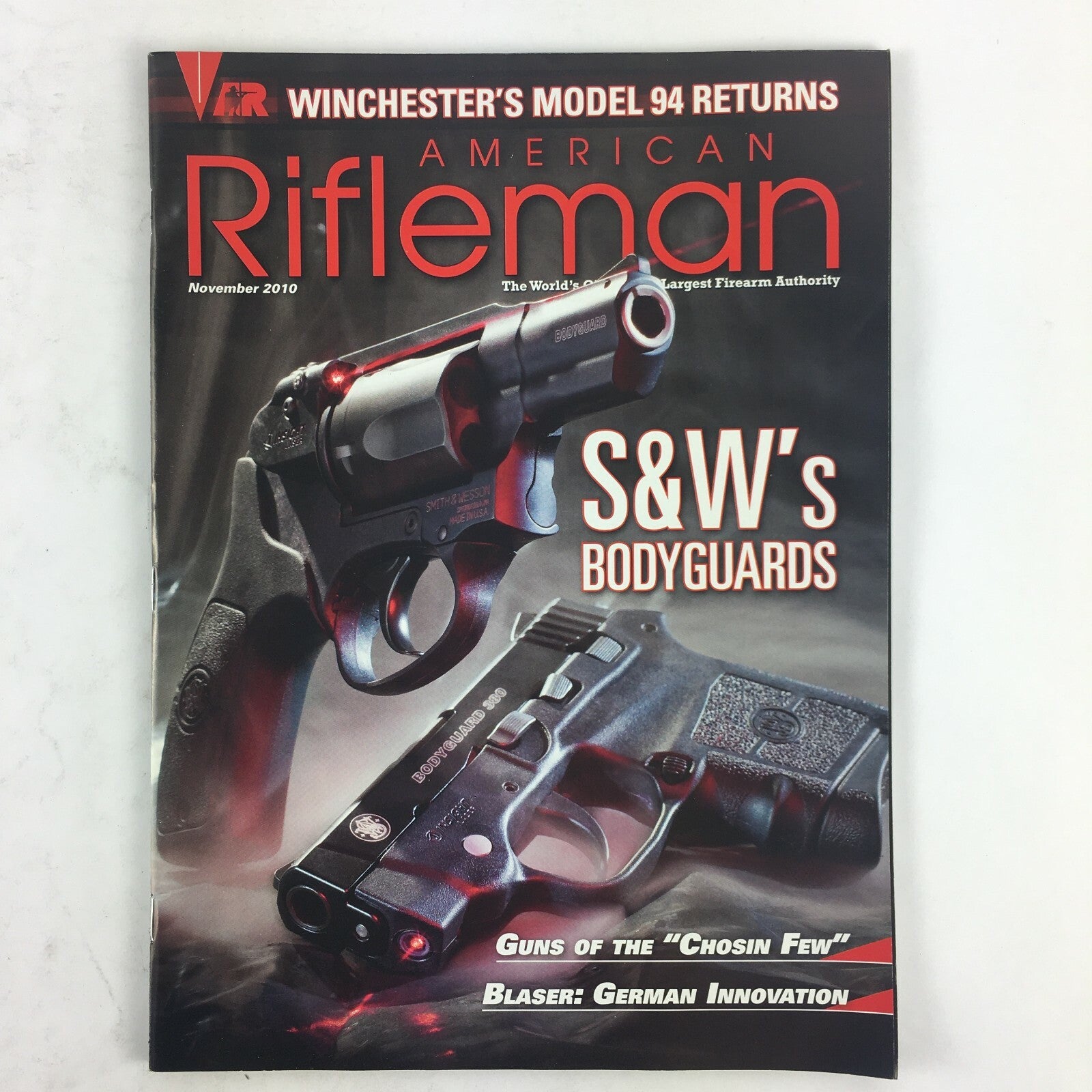 November 2010 American Rifleman Magazine S&W's Bodyguards Winchesters Model 94