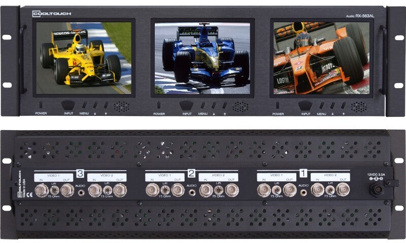 Cooltouch RX-536AL Integrated Audio Multimedia 3 Composite Video Monitor LCD
