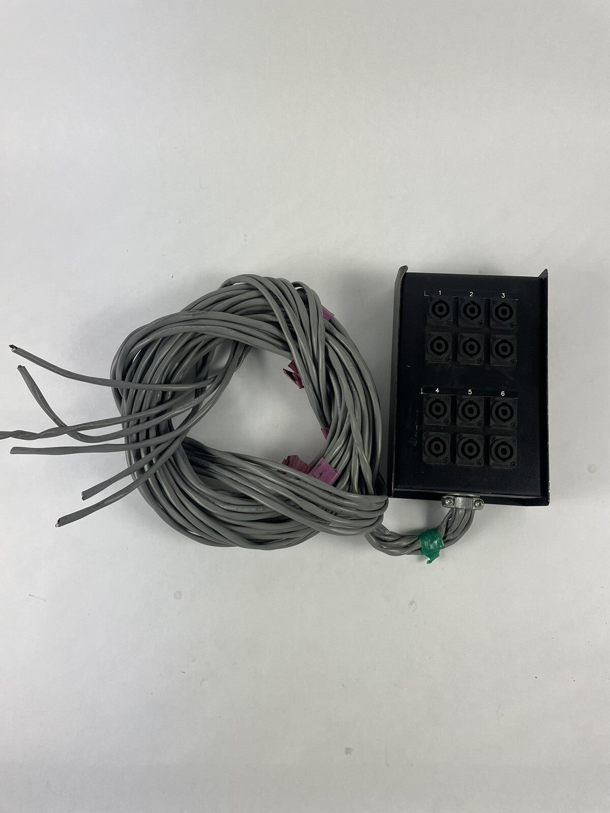 Breakout box Audio Snake 12 inputs Neutrik NL4MPXX Speakon 4 Pole male Belden