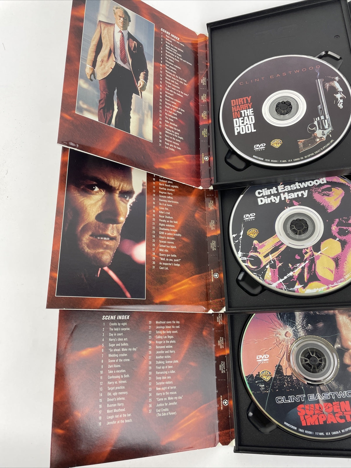 The Dead Pool, Sudden Impact, Dirty Harry (DVD, 2001, Clint Eastwood Collection)