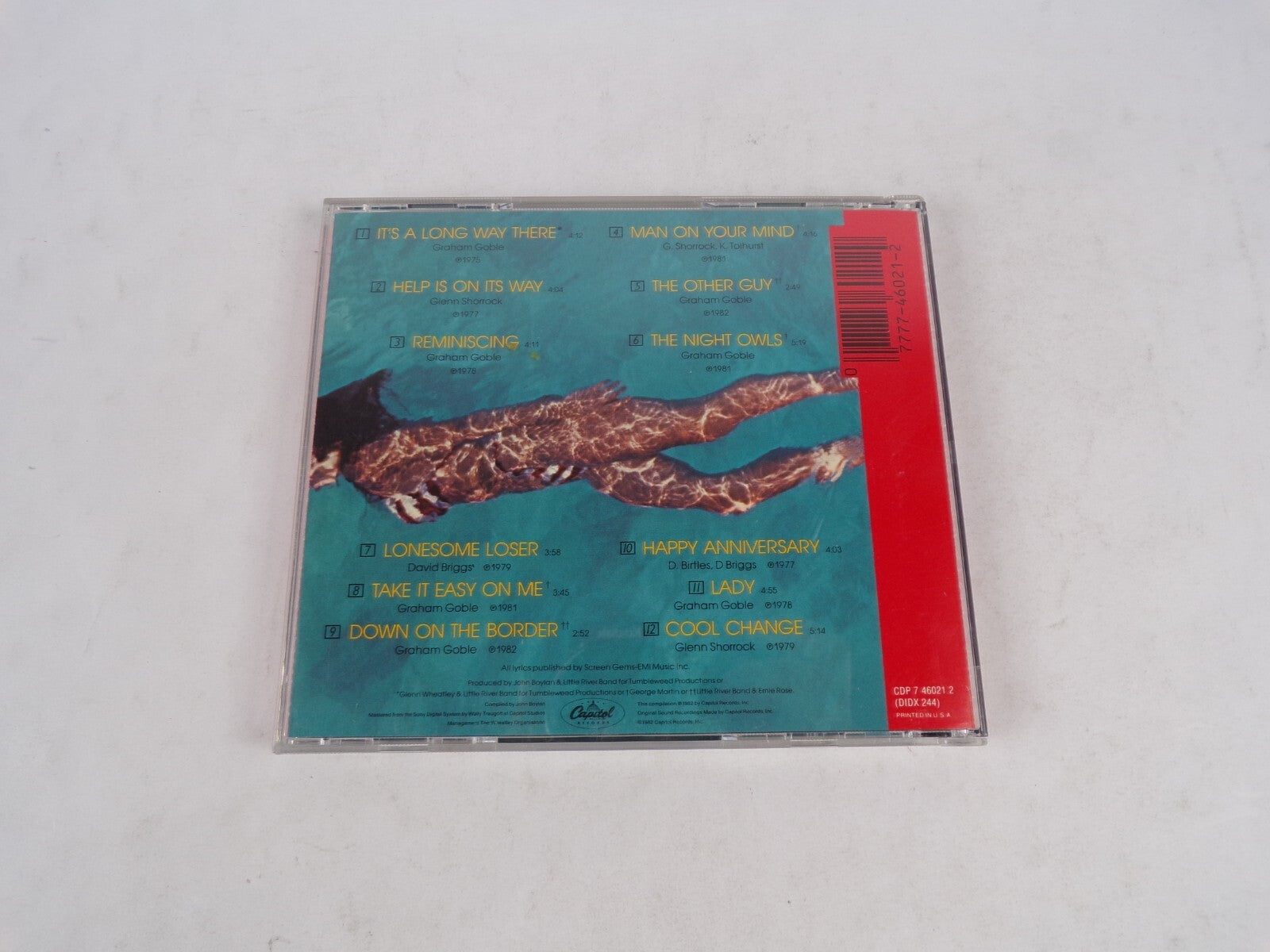 Little River Band Greatest Hits Capitol Man On Your Mind The nIght Owls CD#54