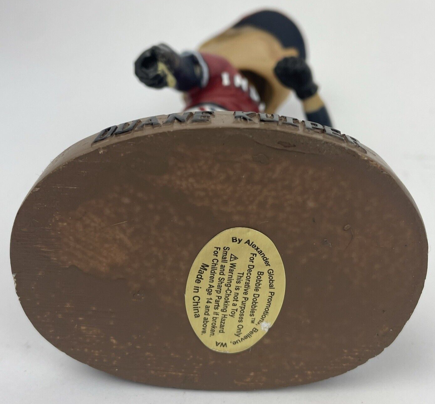 Cleveland Indians Guardians SF Giants Duane Kuiper Bobblehead Signed Broken Bat