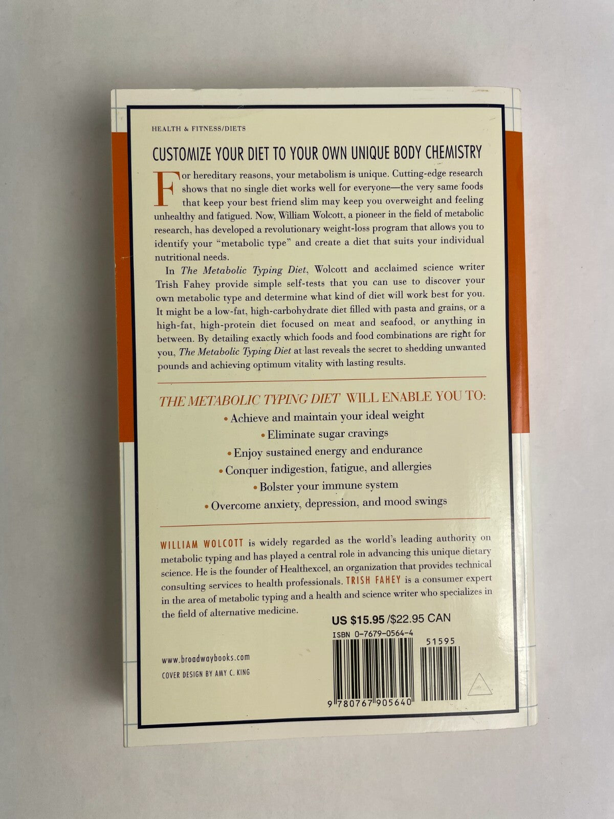 The Metabolic Typing Diet William Wolcott and Trish Fahey M1