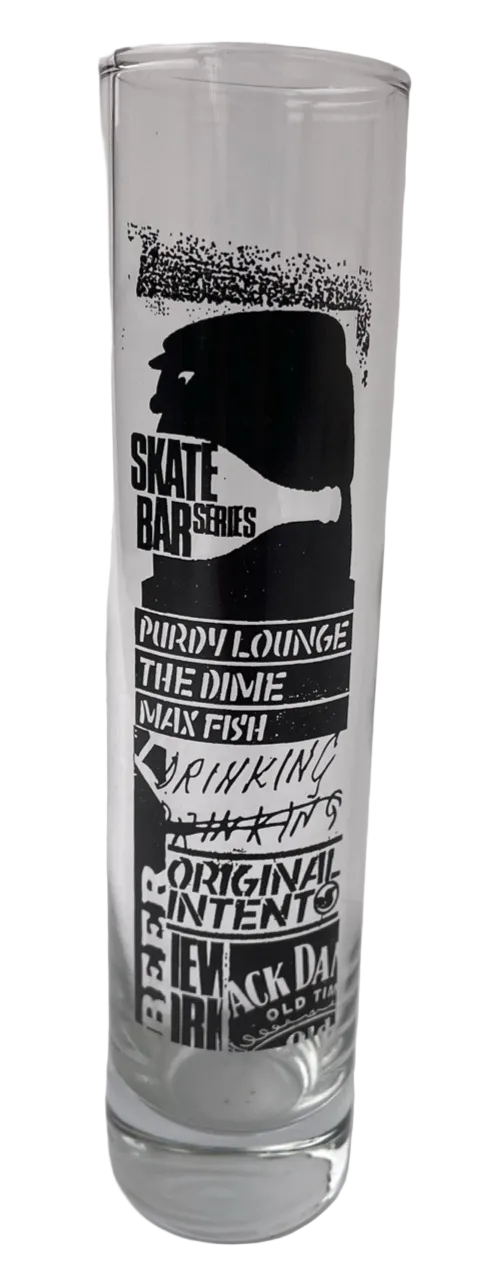 Skateboard Skate Bar Series Tall Shot Glass - The DIME Max Fish PURDY LOUNGE JD