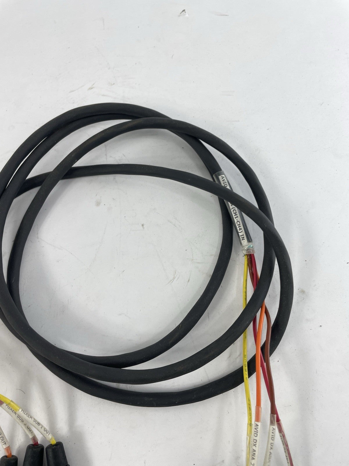 Belden 4 Channel Male 1/4" Phone to 3-Pin Neutrik XLR MALE Snake Cable 9'