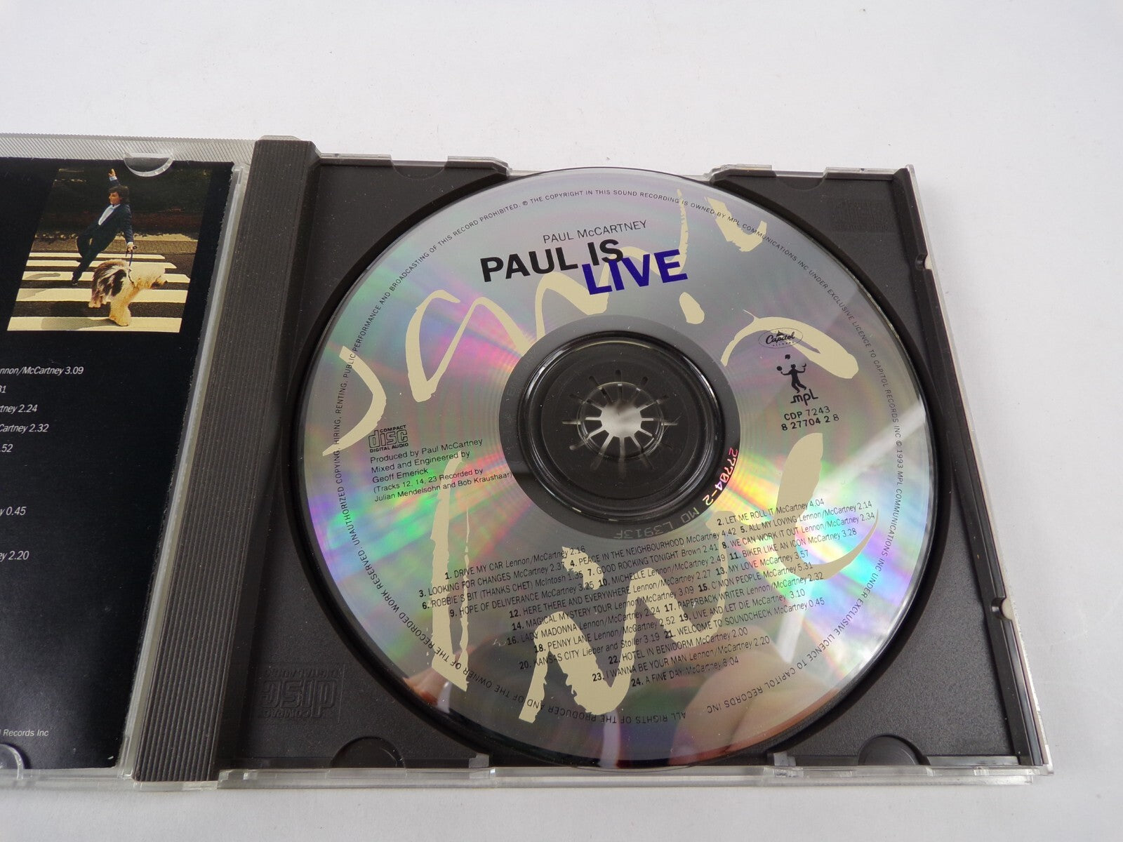 Paul Mc Cartney Paul Is Live Drive My Car Kanas City Let Me Roll It BoulderCD#35