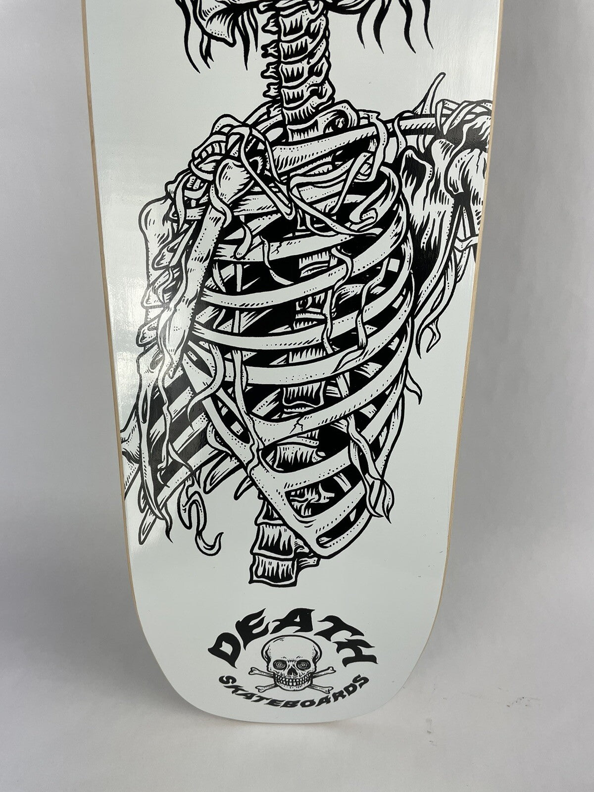 Death Skateboards Mark Nicolson Beer Helmet 9-inch pool shape skateboard deck with free shipping.