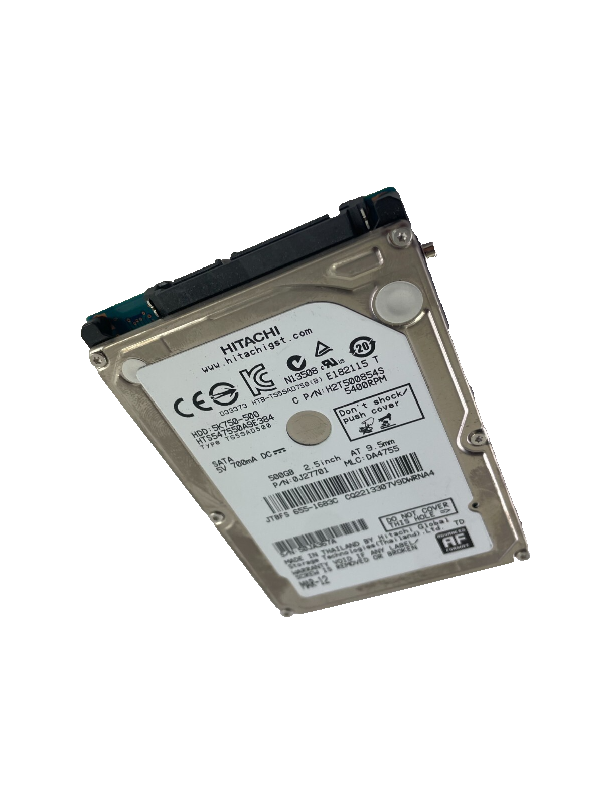 Hitachi Model HTS547550A9E384 SATA 5400RPM Internal Hard Drive 500GB Cache 8 MB