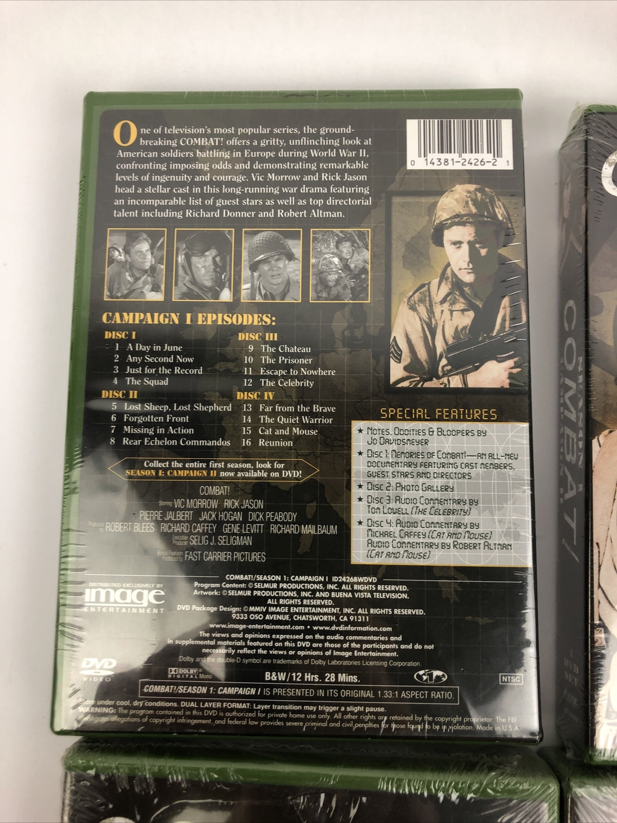 Combat! - Season 1: Campaign 1 NEW (DVD, 2004, 4-Disc Set) WWII War Drama