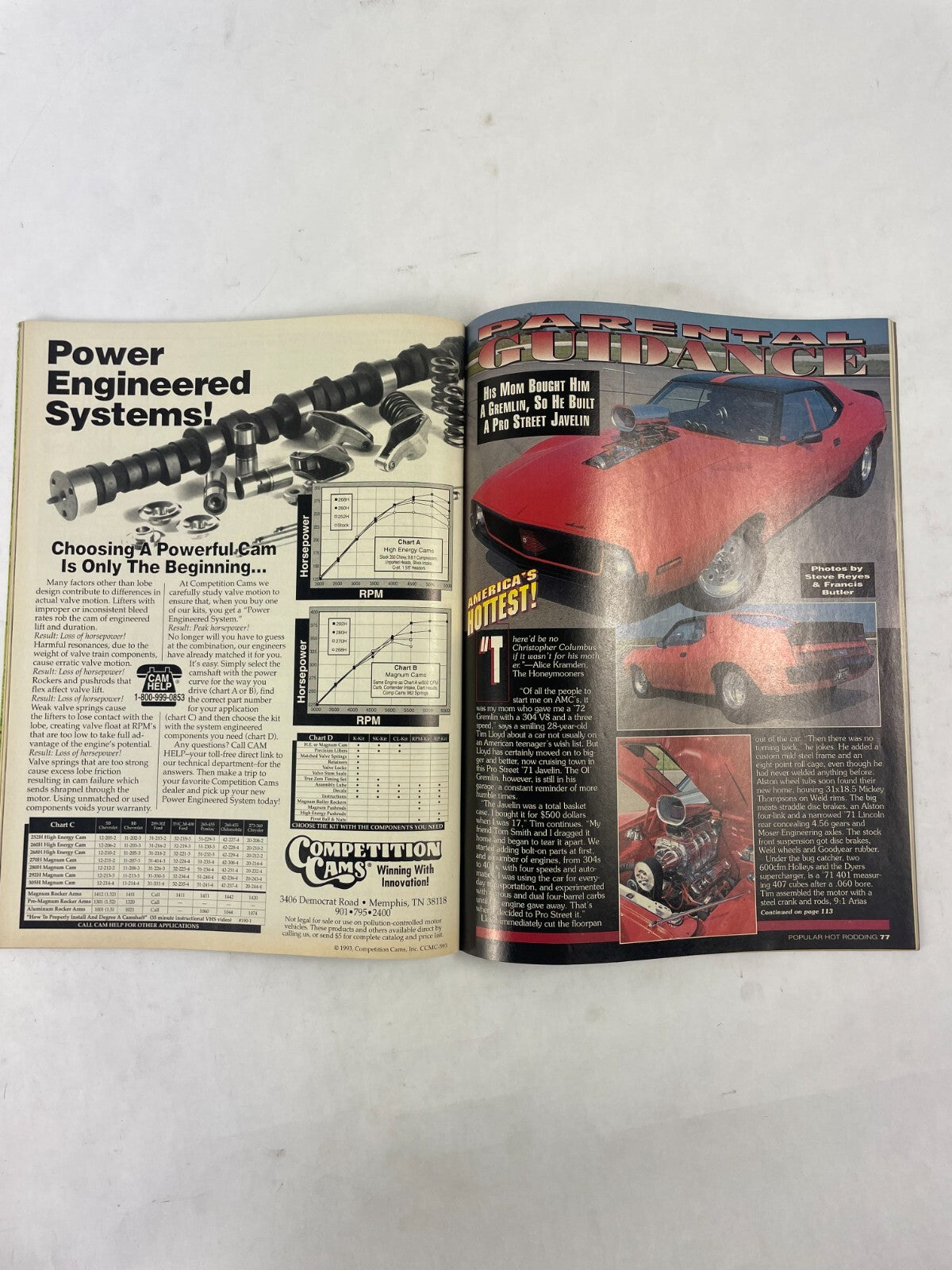October 1993 Hot Rodding Magazinee America's Hottest! Race, Show Or Go, They're