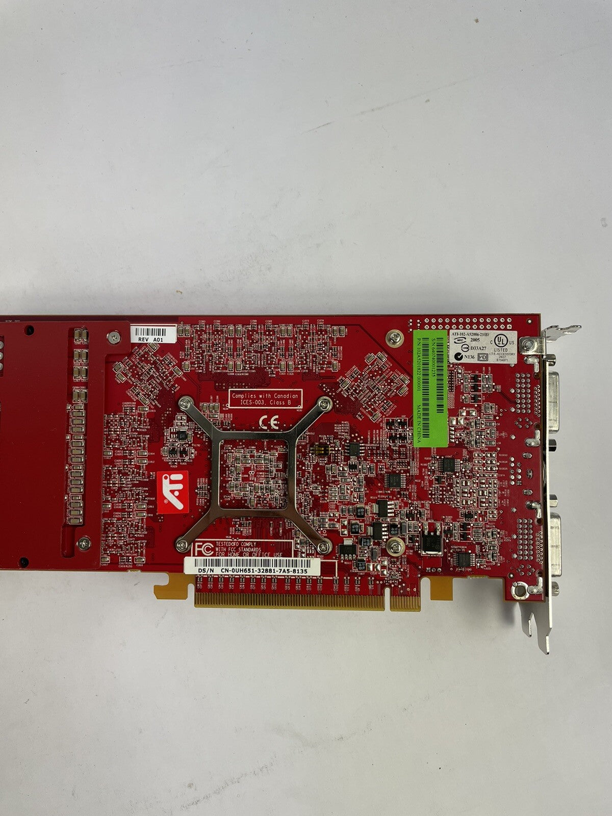 ATI FireGL ATI-102-A52006-21 Video Card PCIe 2*DVI TV-Out PCI Express