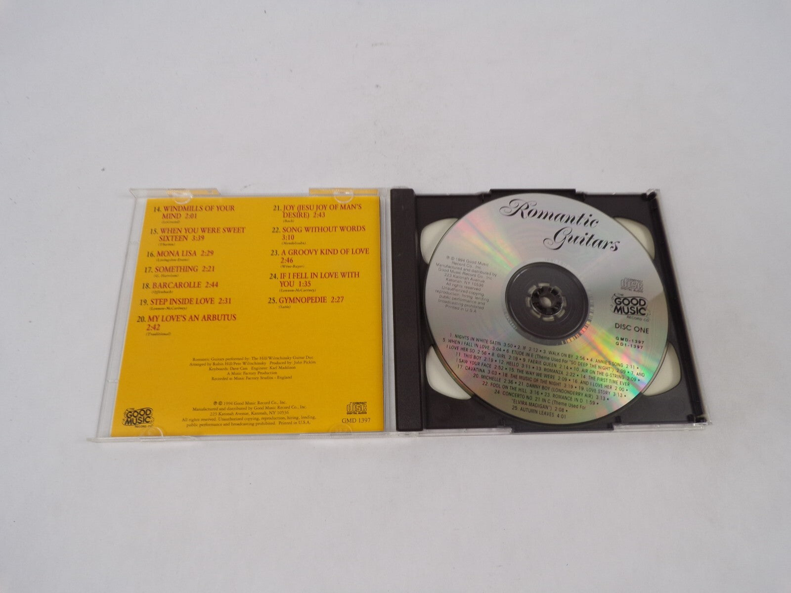 Romantic Guitars Three Times A Lady The Sounds Of Silence The Long And WindCD#70