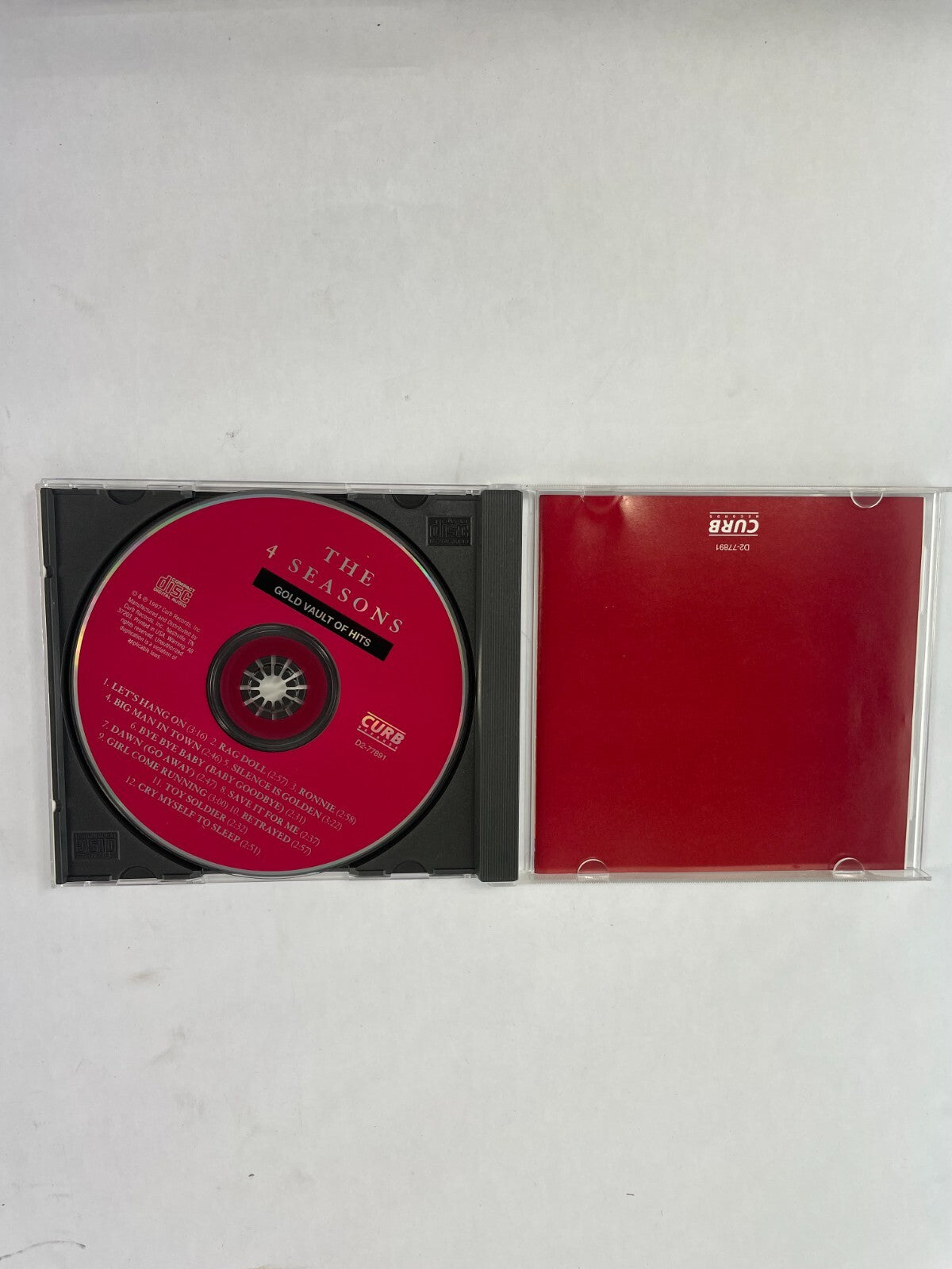 The 4 Seasons Gold Vault Of Hits All Original Recordings Let's Hang On Rag CD#73