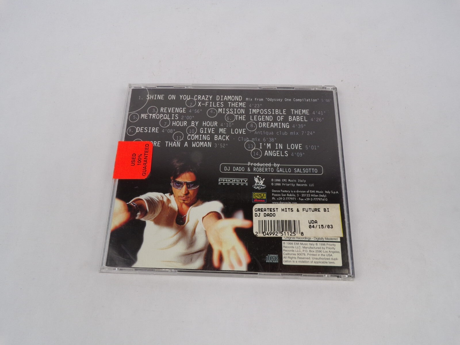 Dj Dado Shine On You Crazy Diamond X-Files Theme Mission Impossible Theme CD#63