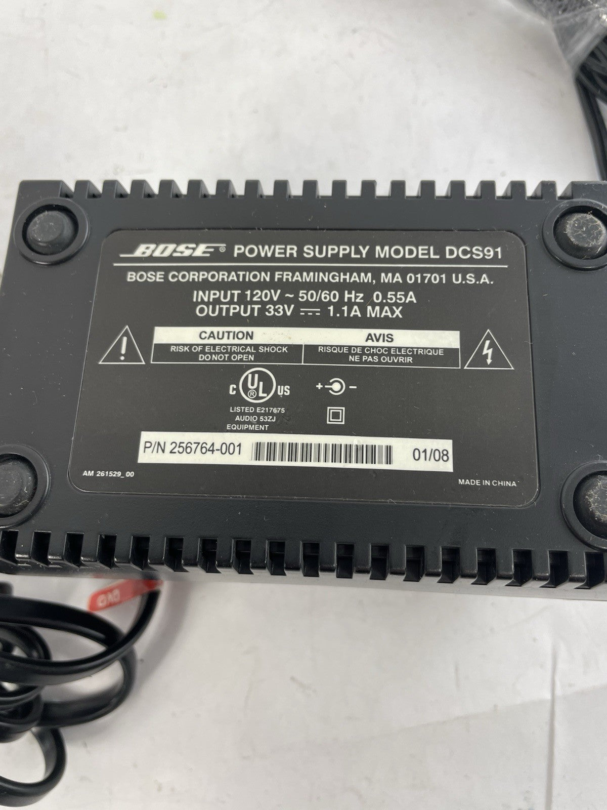 Bose DCS91 Power Supply Lifestyle AV18 AV28 AV38 AV48 VS-1 VS-2 A00