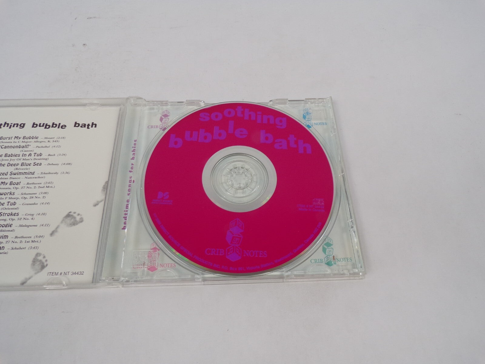 Soothing Bubble Bath Burst My Bubble Cannonball - Three Babies In A Tub CD#68