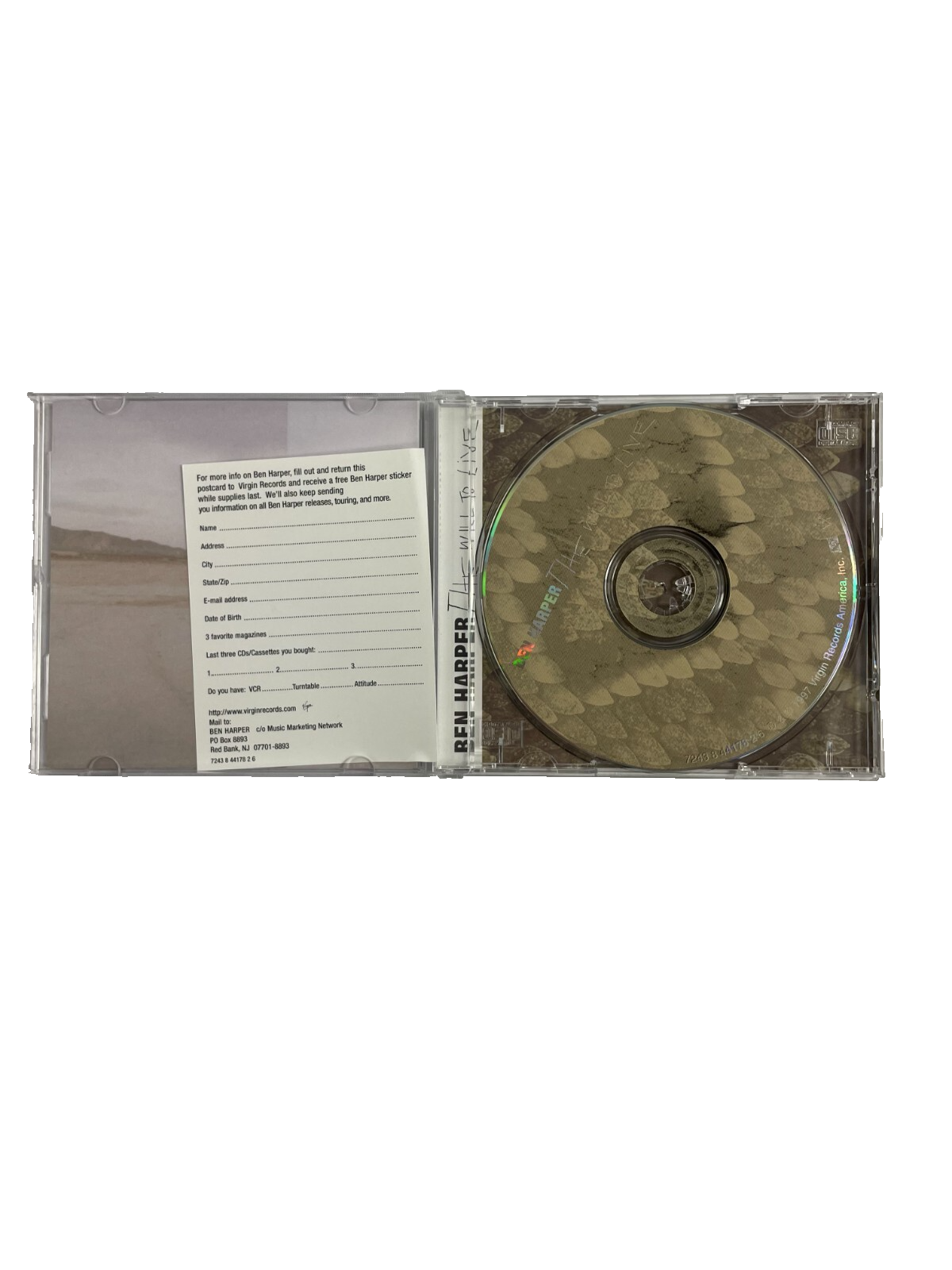 Ben Harper Faded Homeless Child Number Three Roses From My Friends JahWork CD#37