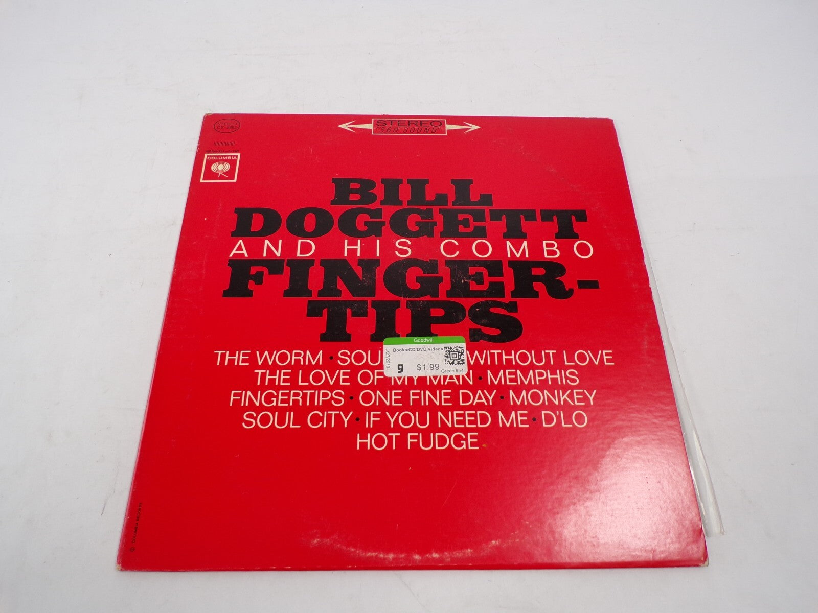 Bill Doggett and His Combo Fingertips 360 Sound Stereo Columbia Vinyl Record