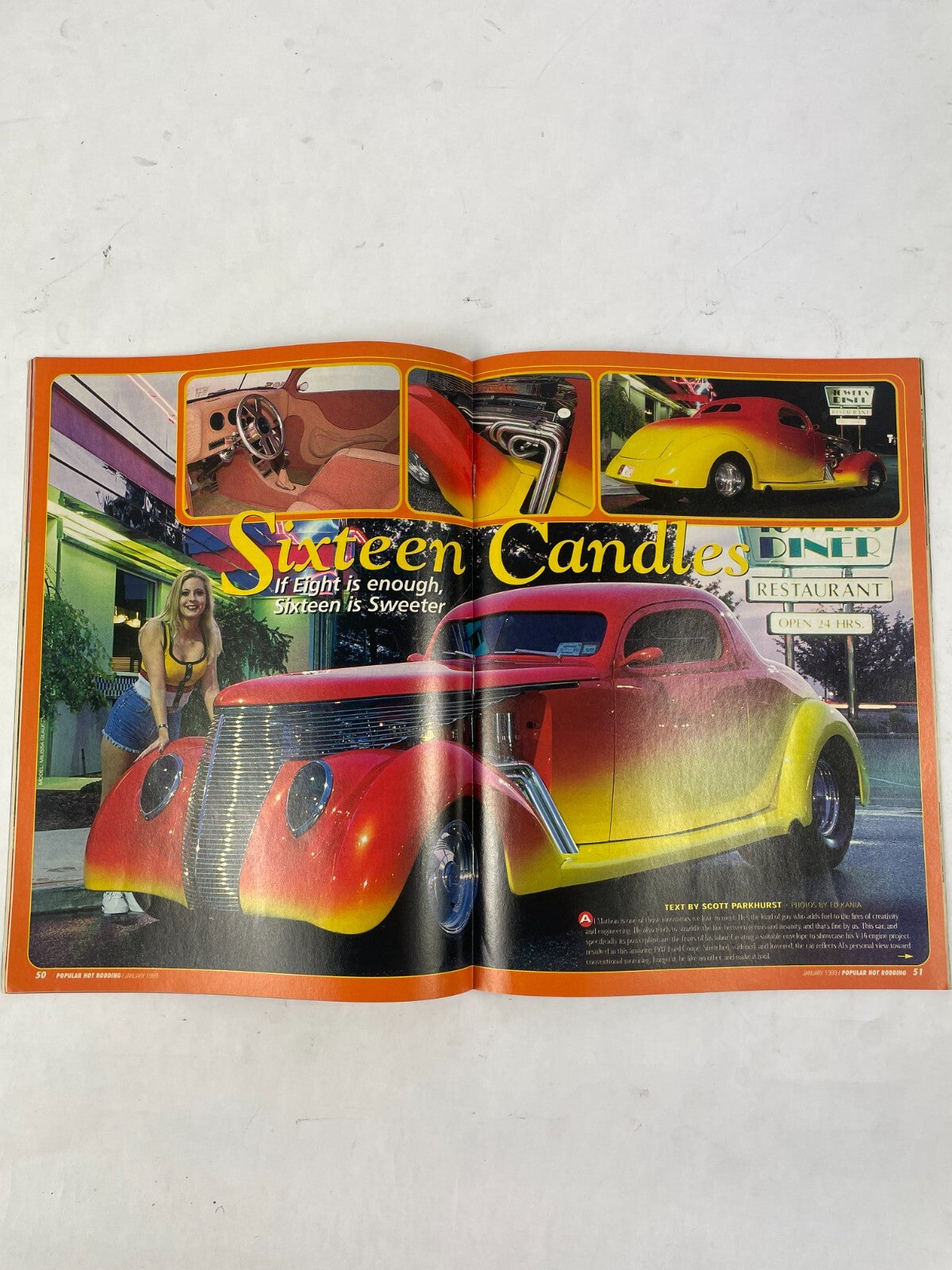 January 1999 Hot Rodding Magazinee Monster Merlin Record Power From A Pump-Gas