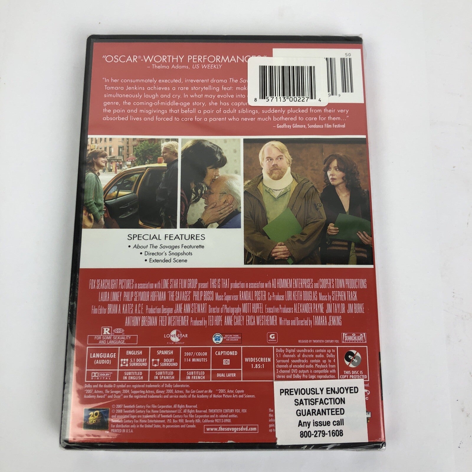 The Savages (DVD, 2008) Philip Seymour Hoffman Laura Linney CFI Official Select.