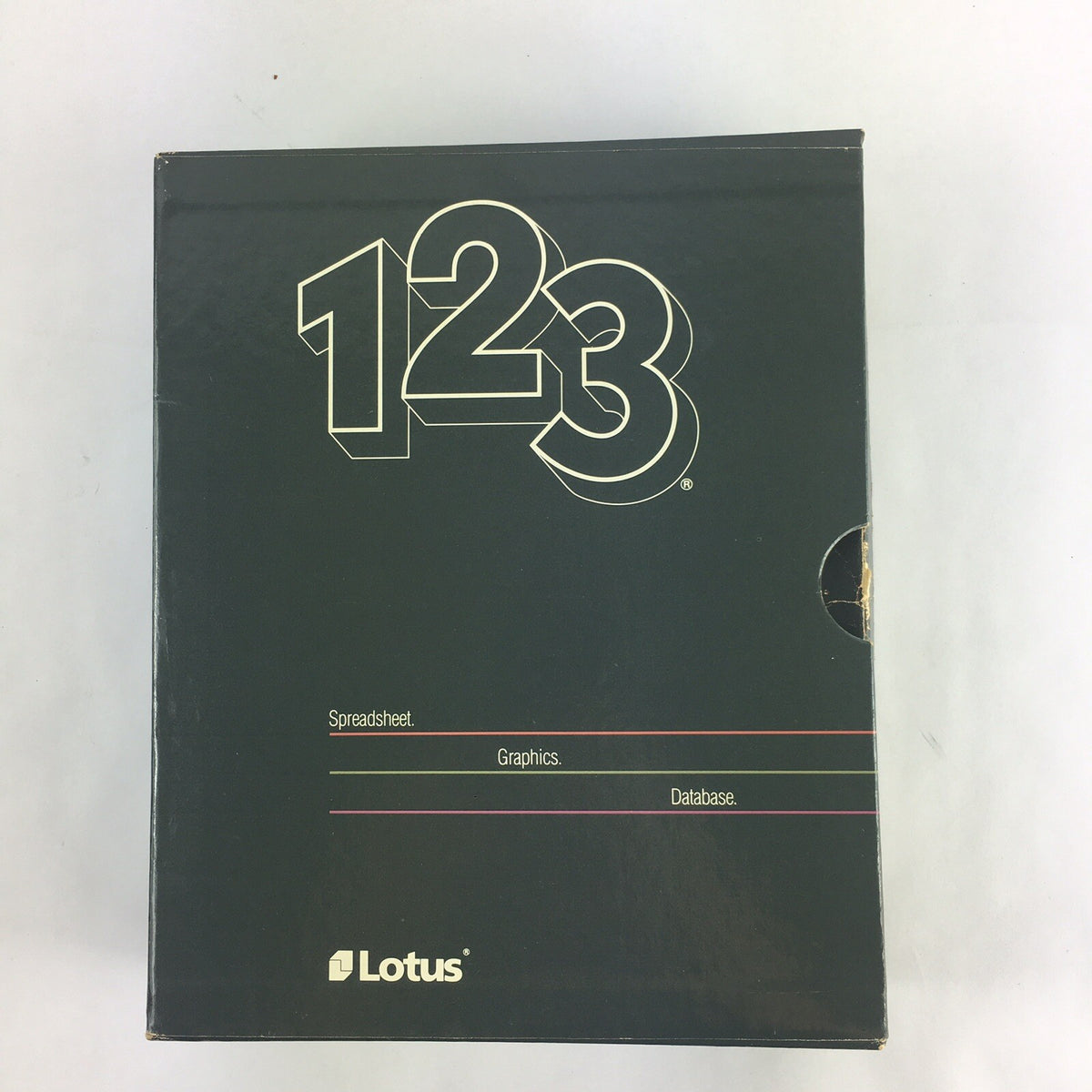 Vintage 1986 Lotus 1-2-3 Release 2.01 IBM PC 5.25" Floppy Disk Software RARE BIN