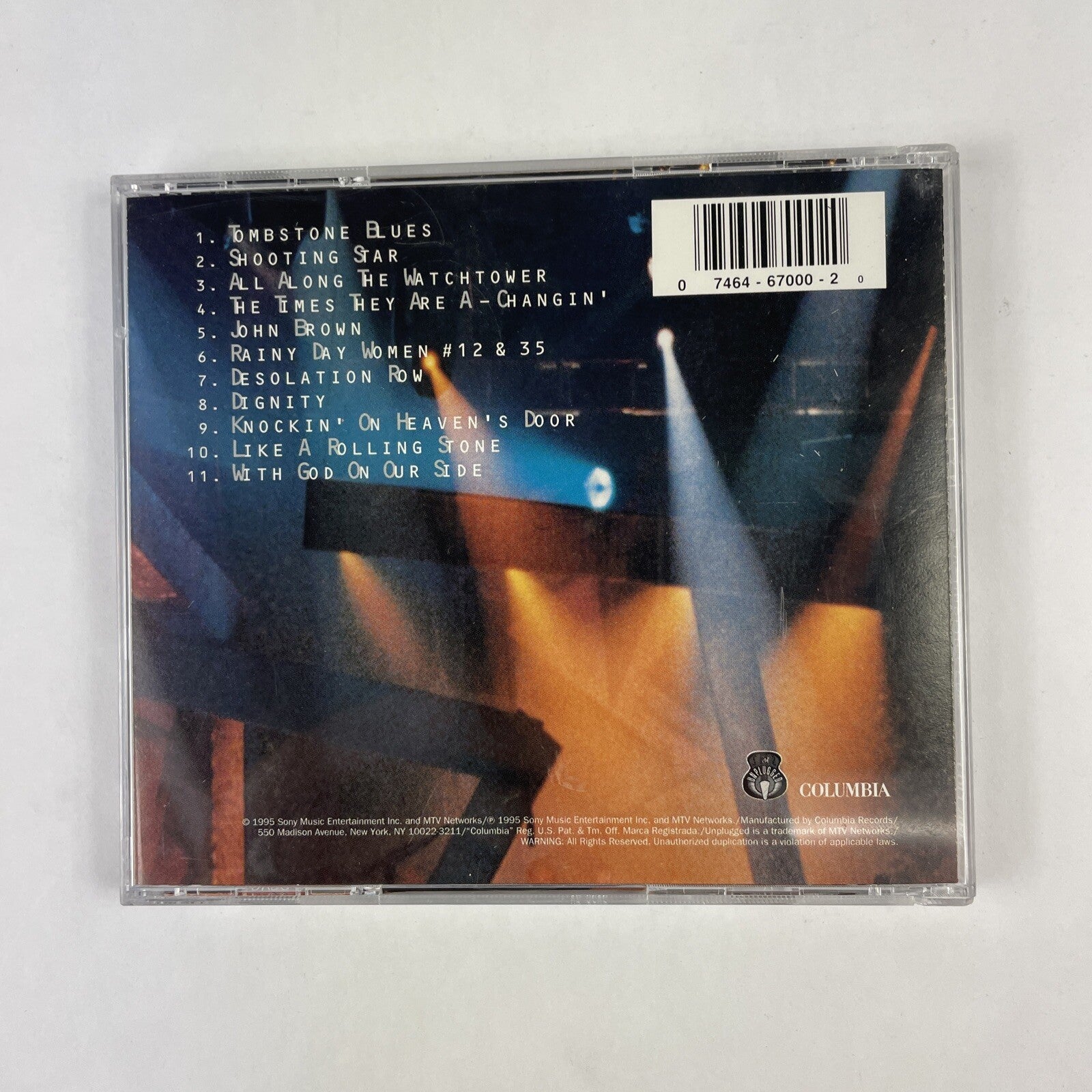 Bob Dylan - MTV Unplugged 1995 CD Acoustic Guitar Live in Studio #15