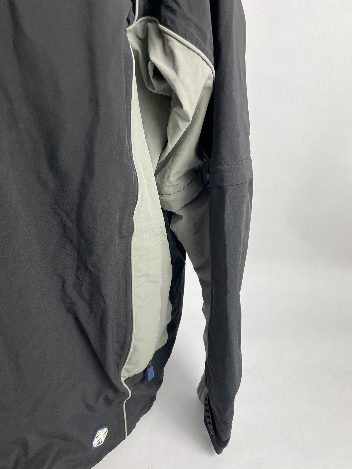 Fidra Jacket Mens Size XL 1/4 Zip Collared Zip Black Gray