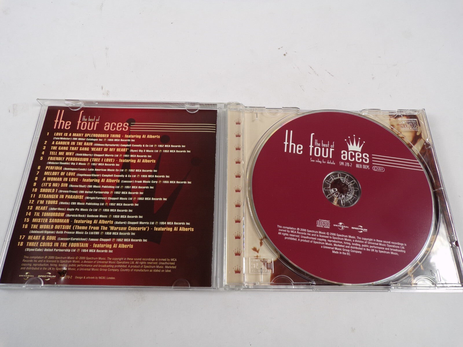 The Best Of The Four Aces 18 Original Recordings Including Mr Sandman CD#51
