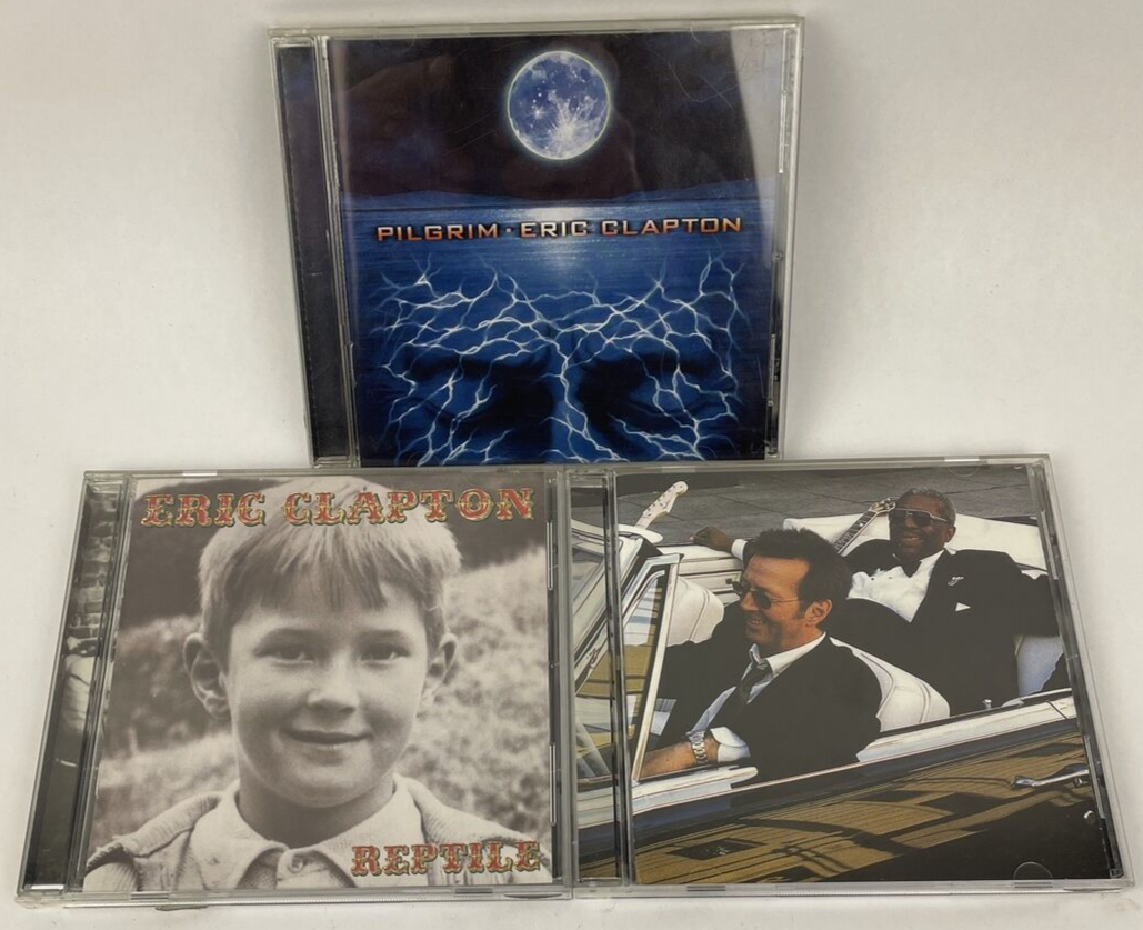 ERIC CLAPTON Digital Audio CD Lot 3 - Reptile - Pilgrim - Riding with the King