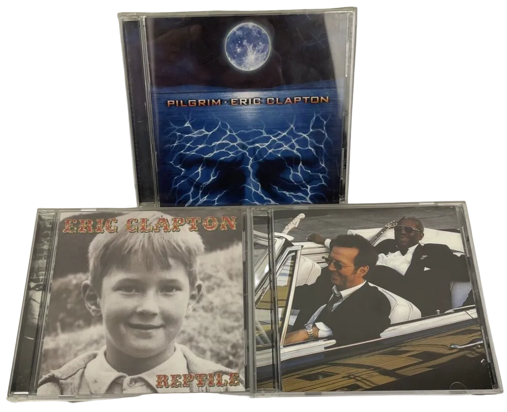 ERIC CLAPTON Digital Audio CD Lot 3 - Reptile - Pilgrim - Riding with the King