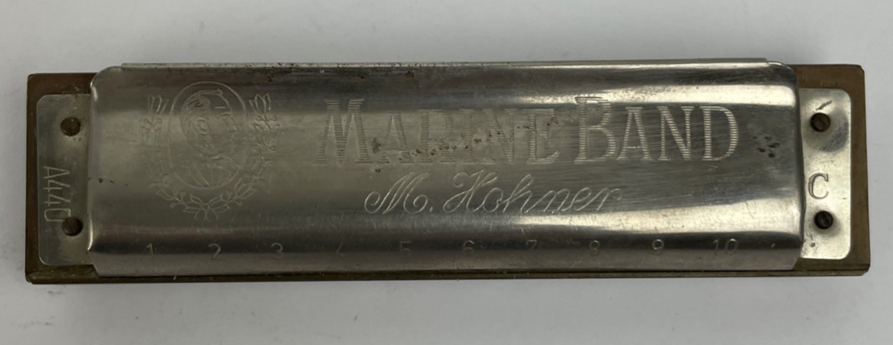 M. HOHNER A440 HARMONICA No. 1896 Marine Band Key Of C Made in Germany