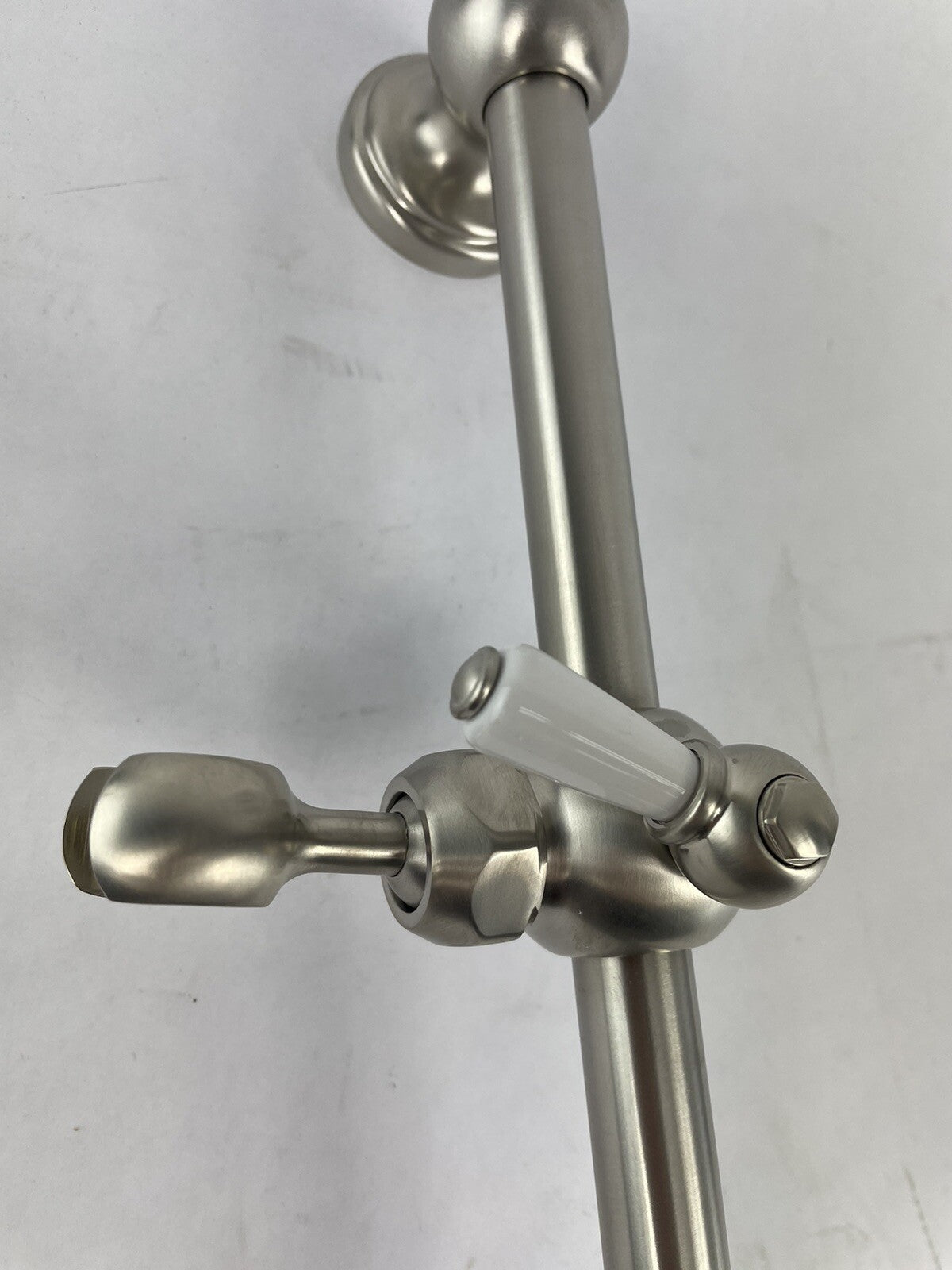 Perrin & Rowe Pewter Deco 600mm Sliding Rail Brushed Matte
